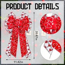 Luxury Black Gold Halloween Wreath Bow - Large Wired Decor Front Doors, Holiday Trees Festive Indoor Outdoor Decorations, 11.42x20.87 Inch - G 型 - 查看 3