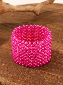 1 buc exagerat vintage lucrat manual cu mărgele țesute cu perle boeme europene și americane în stil coreean sud-african brățară africană Resort