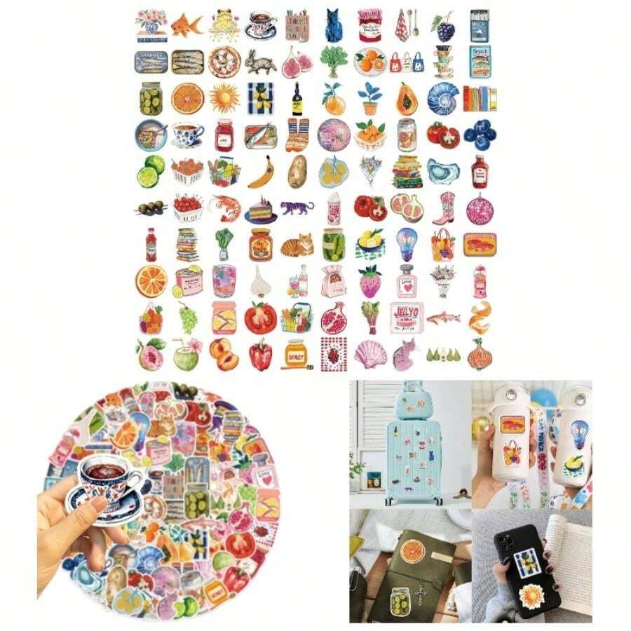 100PCS Aesthetic Girly Stickers Pack With Pink Graffiti Disco Ball Designs Laptop Bottles Scrapbook Decor, Cute Stickers Crafts Journal Teens Women - K-Style02 - Xem 1
