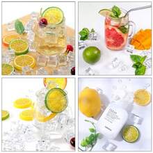 100PCS 12mm Lifelike Simulation Acrylic Ice Cubes Artificial Plastic Clear Square Ice Cubes Decorations Realistic Fake Food Models Ornaments For Home Party Tabletop Decoration Photography Prop - 清白 - 查看 5