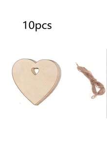 10pcs Natural Wooden Star Shaped Decorative Hanging Ornaments, Blank Wooden Stars For DIY Crafts, Christmas Tree Ornaments, Home Decor, Suitable For Halloween, Home Decoration, Parties, Holidays, Birthday Gifts, DIY