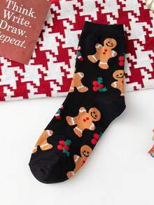 4 Pairs Christmas Socks Woman Funny Santa Claus Christmas Snowman Socks Kawaii Cartoon Animal Girl Cute Novel Christmas Gift Socks