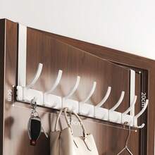 1pc Over The Door Hanger With Hook, Easy To Install, No Need To Punch Holes Hanging Metal Over The Door Hanger, For Hats, Keys, Home Space Saving Storage, For Entrance, Bathroom, Bedroom, Home, Dormitory - Multicolor - View 14