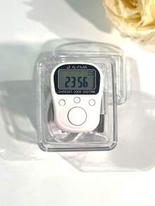 USB Rechargeable Electronic Counter With Silicone Strap, 7-Channel LED Ring Display, Manual Counting, Time Display, Lockable Screen, Compact Design With USB Charging, Suitable For Warehouse Inventory Or Daily Use - Multicolor - View 14