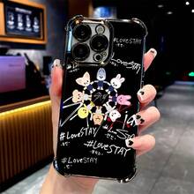 Popular Kpop Cartoon S-Straykids Phone Case For IPhone 17 16e 16 15 14 13 12 11 Mini Pro Max Air X XR XSMAX 8 7 Plus Shockproof Transparent Soft Back Cover - 混色 - 查看 2
