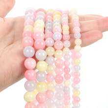 1pc 15-Inch Purple Tone Natural Stone Round Beads, Amethyst/Purple Tiger Eye/Purple Agate Etc. Calming, Protective, Attracting Good Luck Healing Stones, Suitable For DIY Jewelry Making/Bracelets/Necklaces And Craft Accessories