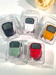 USB Rechargeable Electronic Counter With Silicone Strap, 7-Channel LED Ring Display, Manual Counting, Time Display, Lockable Screen, Compact Design With USB Charging, Suitable For Warehouse Inventory Or Daily Use - Multicolor - View 7