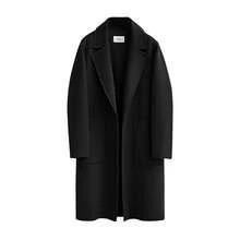 Women Overcoats - 黑色 - 查看 8