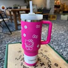 NEW Sanrio Sanrio Hello Kitty 40oz Vacuum Insulated Tumbler Stainless Steel Insulated Water Bottle Vacuum Thermal Flask For Women Men For Cold Hot Cup - Multicolor - View 12