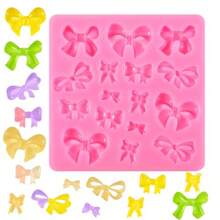 Silicone Bow Chocolate Cake Molds For DIY Desserts: Versatile Bowknot And Ribbon Shaped Candy Ice Molds Perfect For Cake Decorating Fondant Crafting And Sweet Treats With Elegant Design And Easy Release