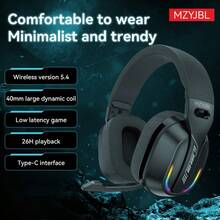 Active Noise-Cancelling Over-Ear Wireless Headphones,  Wireless Headphones, Foldable Wireless Headphones With Microphone, Foldable Lightweight Headphones, High-Fidelity Stereo, Deep Bass, Suitable For Travel, Office, Laptop And Mobile Phone - 黑色 - 查看 4