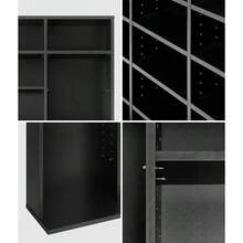 Bookshelf 1044 CD DVD Rack Wooden Shelving Unit Display ShelfBlack