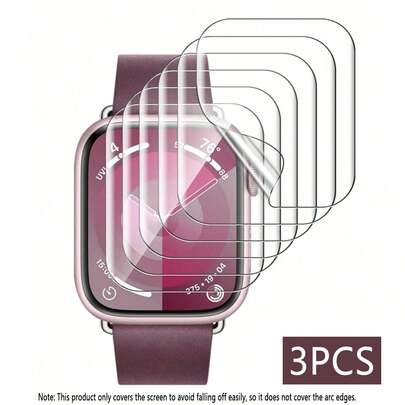 OUKNOEO 水凝胶屏幕保护膜适用于 S11 10 9 8 7 5 6 SE 3 2 系列，适用于 Ultra 3 2 49MM 42MM 40MM 41MM 44MM 45MM 38MM 46MM 系列 TPU 透明膜