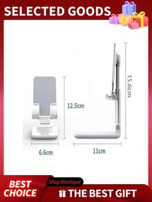 1pc Foldable Desktop Phone Stand For Desk, Height Adjustable Cell Phone Holder, Portable Cellphone Cradle Desktop, Women Travel Kitchen Essentials Fits All Mobile Phone, Phone Stand, Phone Holder Stand, Phone