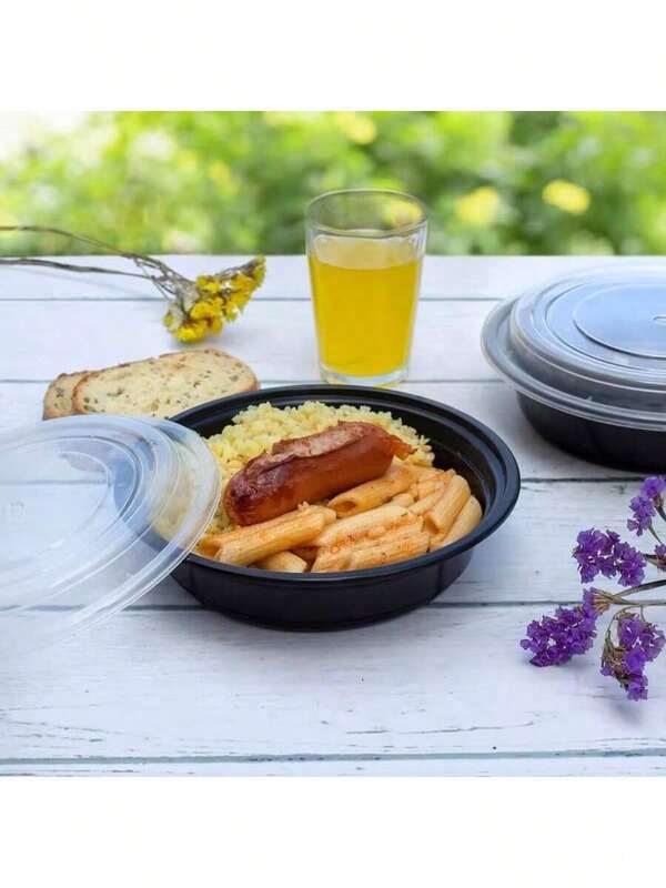 50pcs Meal Prep Containers With Lids, 20pcs Microwave Lunch Boxes, 2 Styles, PP Material, Stackable, Dishwasher , Suitable For Home Kitchen, Restaurant, Takeout, Picnic, Kitchenware