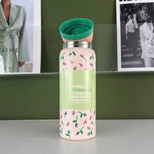 OWALAFreeSip   32oz Insulated Stainless Steel Water Bottle With Straw For Sports, Travel, And School Sports Water Bottle - tea 時間 -32oz - 查看 2