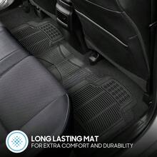 ProLiner - Tapetes de Goma Resistentes Delanteros y Traseros para Coche, SUV, Furgoneta, camin, Color Negro, 3 Piezas, proteccin para Todo Tipo de Clima con diseo de Ajuste Universal - Negro - - Ver 6