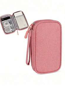 1pc Waterproof Electronic Organizer Bag, Multi-Layer Zipper Travel Pouch - Ideal For USB, Hard Drive, Headphones, Boho Style ,Travel Essential Bag - Multicolor - View 4