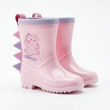 GentleChild Kids Rainboots, Cartoon Dinosaur 3D Design, Anti-Slip & Durable, Soft & Comfortable, One-Piece Waterproof Construction, Easy To Clean, Suitable For Boys, Girls, Children, Infants, Outdoor, Garden, All Seasons