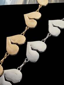 1pc Fashionable Versatile Heart-Shaped Detachable Hat Chain, Hat Accessory, Gift For Holidays, Birthdays, Daily Wear