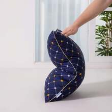 Almohadas de alta gama, iguales a las de los centros comerciales, suaves y cómodas, adecuadas para el hogar o el hotel. - Azul - Ver 6