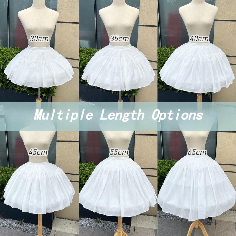 1件新款多长度女士衬裙吊带裙，腰部可调节，雪纺面料，多功能内衬裙，适合各种场合