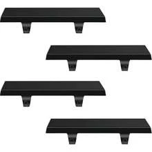 4 Pcs Stocking Holders, Metal Stocking Hangers With Non - Slip Strips Fireplace Stair Indoor Decor Gold