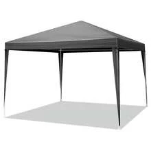 10'x10' Gazebo Waterproof Outdoor Canopy Patio Tent Party Tent For Wedding BBQ Cater, Black - 預設 - 查看 11