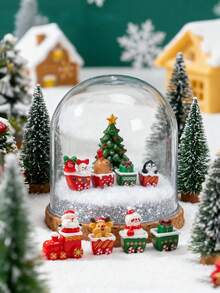 3sets Creative Mini Christmas Train&Snowman&Elk&Small Animal Small Ornaments,DIY Christmas Micro Landscape Decoration,For Doll House Accessories,Micro Christmas Decoration,Christmas Gifts,Christmas Crafts,Mini Figures,Mini Gifts,Mini Resin Animals,Elf On The Shelf Accessories,Mini Stuff,