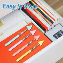 1/5 peças Ponteiro Retrátil de Cor Aleatória, Ponteiro com Formato de Seta Retrátil, Ideal para Apresentações em Quadro Branco de Sala de Aula, Durável e Portátil com Opções de Cores Macaron, Design Retrátil Portátil para Armazenamento Fácil, Perfeito para Demonstrações em Quadro Branco, Suprimentos Escolares, Ferramentas de Sala de Aula, Ponteiros Portáteis, Armazenamento Compacto, Ponteiros em Formato de Seta, Ponteiros Retráteis, Educadores, Estudantes, Temporada de Volta às Aulas