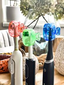 1pc/3pcs/5pcs Stylish Mini Cartoon Portable Travel Toothbrush Head Protector Case, Toothbrush Head Cover Storage Box, Keeps Your Toothbrush Clean During Trips, Dust-Proof Toothbrush Head Protective Box, Fits Most Manual & Electric Toothbrushes, Suitable For Bathroom, Gym, Travel, Vacation, Yacht, Beach, Outdoor Camping, Dorm