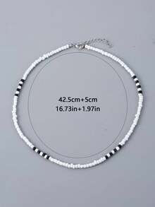 1 Men's Summer Beach Surfing Beaded Necklace Hawaii Miami Handsome Men's Necklace Vacation