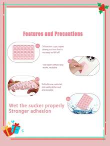 5pcs Silicone Suction Cup Phone Holder, Phone Suction Cup Stand, Sticky Phone Stand, Sticky Phone Holder, Silicone Suction Cup Phone Stand Pad, Multi-Function Suction Cup Wall Mount Bracket - Multicolor - View 5