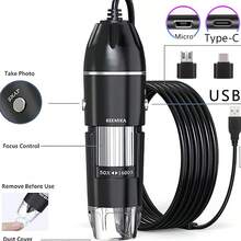 50X-1600X USB Digital Microscope Suitable For Android Phones & Tablets, Windows, Linux, Endoscope Handheld Mini Magnifier Camera For Coins, Face, Skin, Scalp