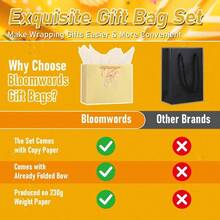 13 Motheru2019s Day Bags With Card Tissue Flower - Birthdays, Valentineu2019s, Weddings, Anniversaries, Kit Includes Card And Tissue Paper Red, 1 Piece