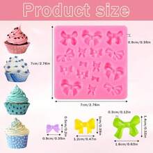 Silicone Bow Chocolate Cake Molds For DIY Desserts: Versatile Bowknot And Ribbon Shaped Candy Ice Molds Perfect For Cake Decorating Fondant Crafting And Sweet Treats With Elegant Design And Easy Release