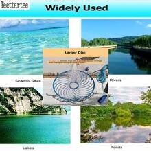 Teettartee Outdoor Fishing Throwing Net, Hand Cast Fishing Net For Catching Fish, Shrimp, Crab