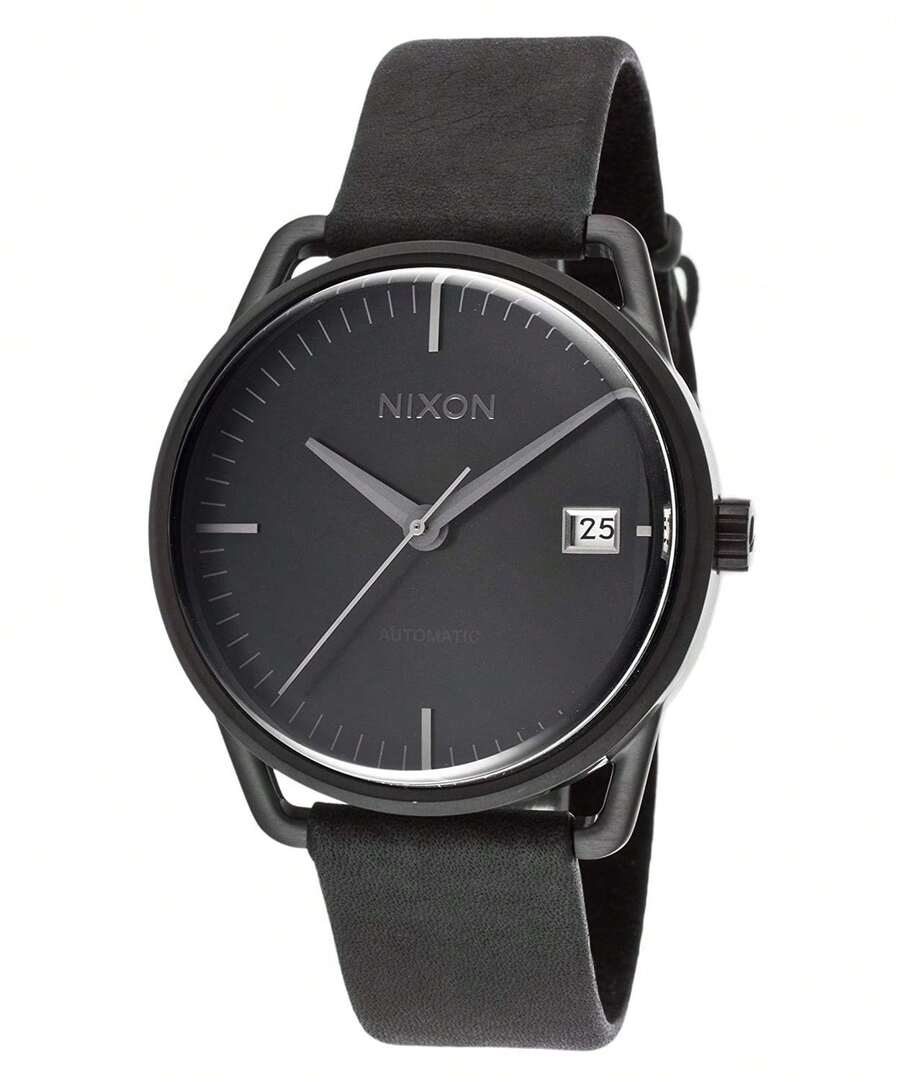 Orologio analogico automatico da uomo NIXON con cinturino in pelle A199-001-00 - Tagli Unica - Visualizzare 1