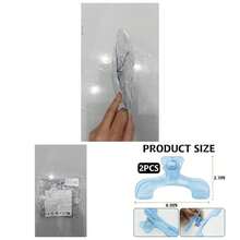 2Pcs Strong Book Clip Transparent Blue Book Page Holder Clips, Page Holders Book Reading Opener Accessories, Multifunctional Practical Book Clips Transparent Portable Reading Book Page Holders - Blue - View 1