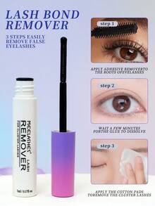 睫毛嫁接套装 - 胶水 + 眼线液 + 卸妆油 + 镊子，防汗，防水，温和，速干，可塑形，不刺激皮肤 - 彩色 - 查看 6