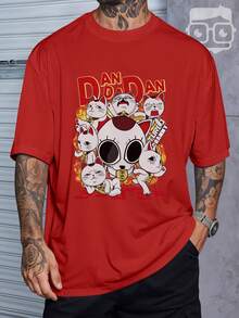 Shirt T-Shirt Oversized Streetwear Dandadan Vovó Turbo Granny Okarun Anime REF 7310 VEST NERD - Đỏ - Xem 1
