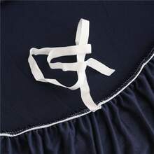 1pc Armless Solid Navy Sofa Bed Cover, Stretch Polyester Fiber Sofa Slipcover, Knitted Milk Silk All Season - Navy Blue - View 7