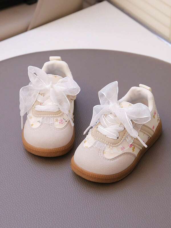 Zapatos para niños pequeños, nuevos lanzamientos de primavera y otoño 2025, para niñas de 1 a 3 años, zapatillas deportivas, zapatos casuales de suela blanda para bebés