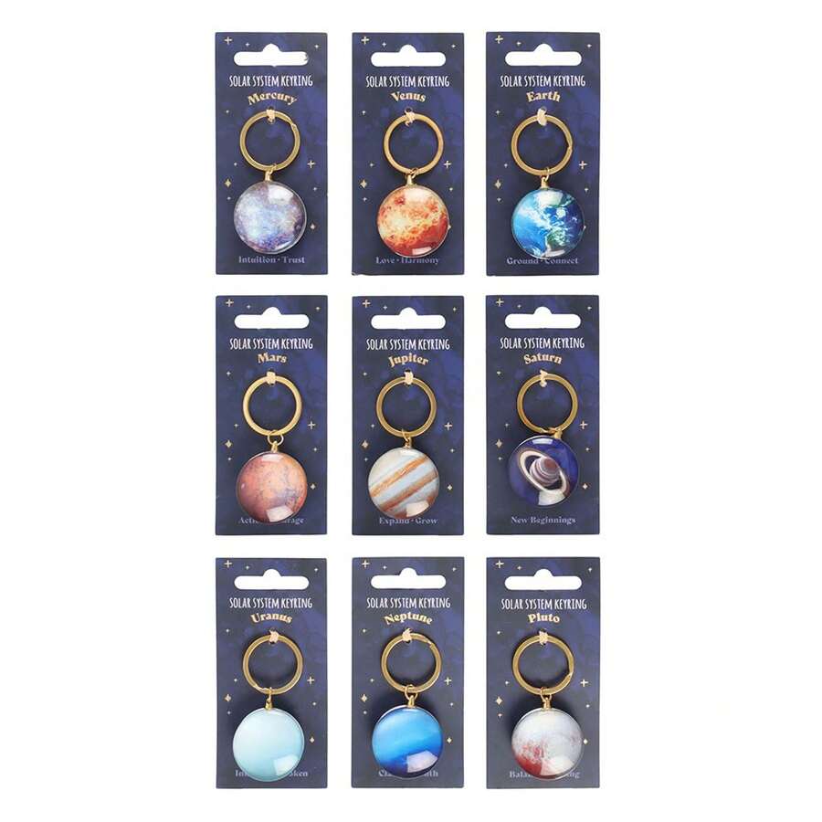 Solar System Keyring Set (Pack Of 36) (Multicoloured) - 100% Mixed - (SD6476) - Multicolor - View 1