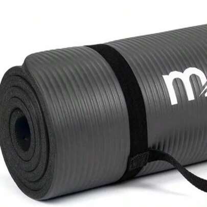 10mm Thick Non-Slip Yoga Exercise Mat With Carry Strap | Large Workout Mat For Home & Gym