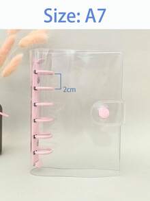 A7 minimalistischer transparenter Ringbuch-Notizbücher & Planer, monatliche Gitter-/Linien-/Blanko-Ringbuch-Tagebücher & -Einbände, Notizbuch-Hüllen, nachfüllbare Ringbuch-Aufbewahrung, A7 Ringbuch-Tagebuch-Handbücher, PVC-Ringbuch-Hüllen