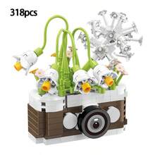 300+Pcs Vintage Camera Building Blocks, DIY Assembly Model Toy, Creative Artistic Desktop Decor, Adult Stress Relief, High-Quality Birthday/Valentine's Gift For Men & Women