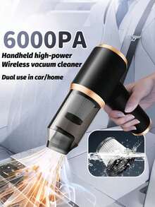 This Car Vacuum Cleaner Gift Set Includes A 6000pa Vacuum Cleaner And 7 Different Accessories. This Powerful Wireless Vacuum Cleaner Can Be Used In Your Car Or Home. It Has Powerful Suction And Protection Features, A Powerful Battery, And High Suction. - Multicolor - View 7