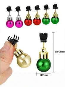 16 piezas/12 piezas Clips de accesorios para el cabello de las señoras, decoraciones de bolas navideñas para el cabello. Accesorio para el cabello con campana. Colgantes para el cabello y la barba. Clip pequeño. Clips para el cabello, clips laterales. Clip decorativo. Accesorios de decoración navideña: Clips para barba de ancianos, clips para el cabello, accesorios de decoración de árboles de Navidad, productos de decoración del hogar. Bolas de accesorios para el cabello navideños de colores, utilizados para disfraces de fiesta de mujeres en el papel festivo, regalos, viajes, regalos para mujeres, artículos para el cabello, rellenos de calcetines, rellenos de calcetines para mujeres, regalos de Navidad, rellenos de calcetines de Navidad, regalos para mujeres, rellenos de calcetines para adultos, rellenos de calcetines para adultos, artículos para el cabello, accesorios para mujeres, relleno de calcetines, accesorio de cabello de mayoría de edad, accesorios de cabello navideños, ideas d
