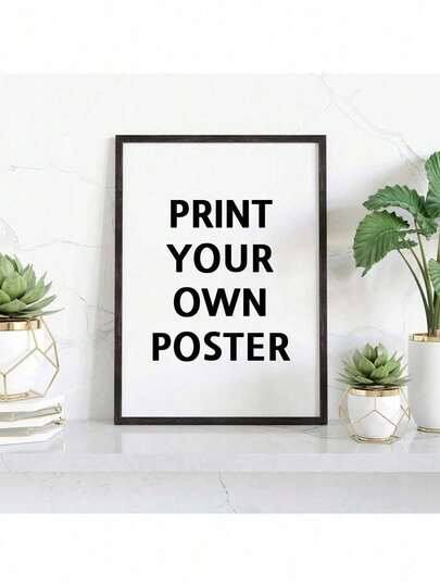 1pc Customized Poster Printing, Personalized Poster, Print Your Design With Photos & Text, Wall Art With Your Photos, Painting Decorative Pictures, Personalized Living Room Gift Customized Poster For Valentine's Day, For Mother's Day, For Birthdays, For Father's Day, For Graduation, For Weddings, For Housewarming Home Decor Back To School Room Decor School Supplies,Warm Ambience,Christmas Gift Supplies